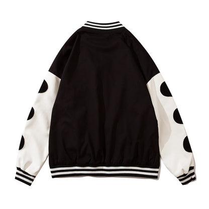 Valentine's Day Jacket Love Casual Jacket Coat Couple Wear Spring Wear Street Cute Style Baseball Uniform