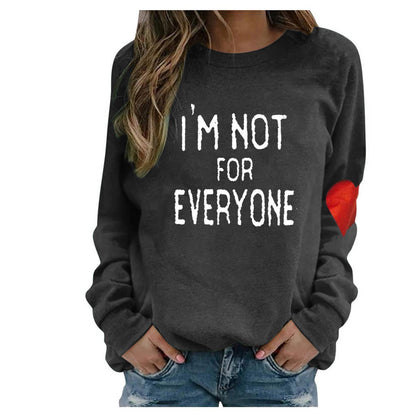 Valentine 'S Day T Shirt Love Letter Print Long Sleeve Women 'S Sweater