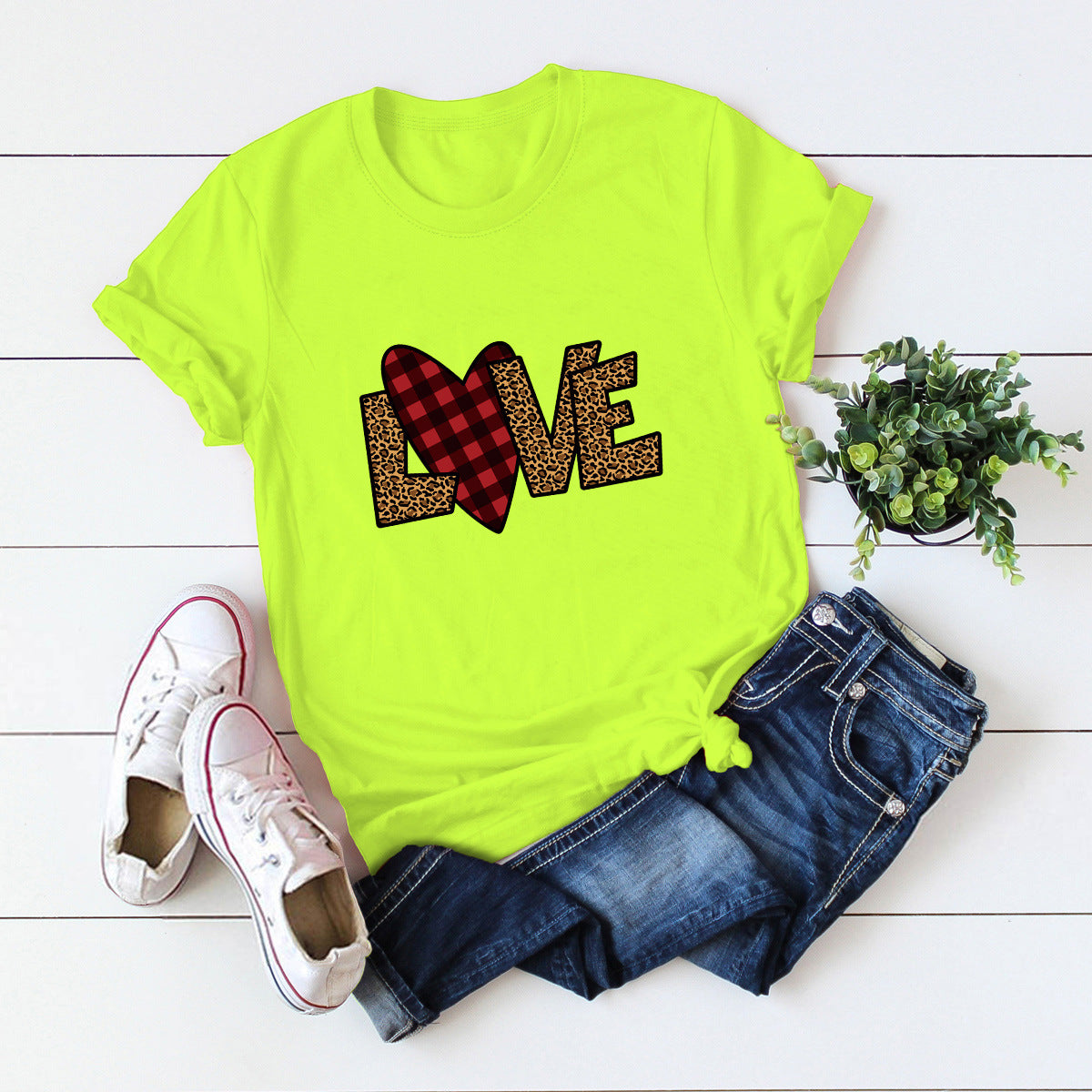 Valentine 'S Day T Shirts Couples Top Short Sleeve T-shirt For Women