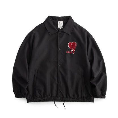 Valentine's Day Jacket Loose Heart Shape Printed Jacket