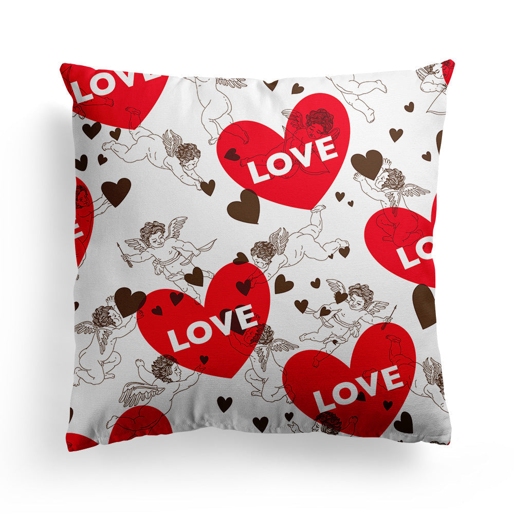 Valentine 'S Day Pillow Covers 4 Piece Random Styles Together, Car Love Pillow Cushion Cover