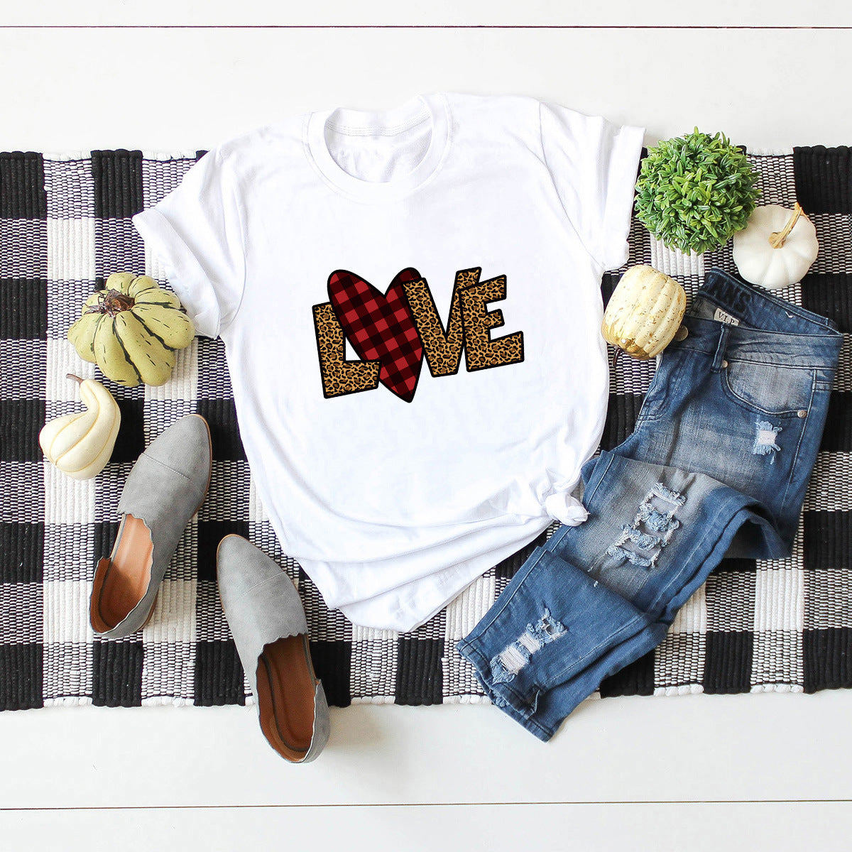 Valentine 'S Day T Shirts Couples Top Short Sleeve T-shirt For Women
