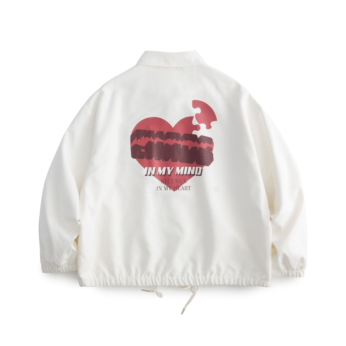 Valentine's Day Jacket Loose Heart Shape Printed Jacket