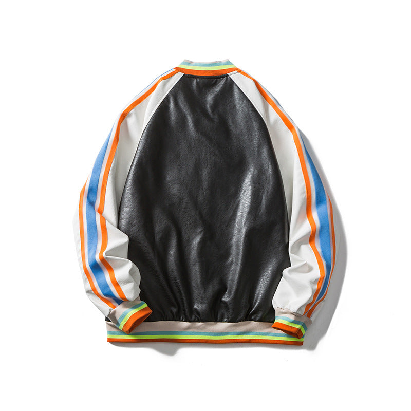 Valentine 'S Day Jacket Color Contrast Patchwork Love Casual Jacket