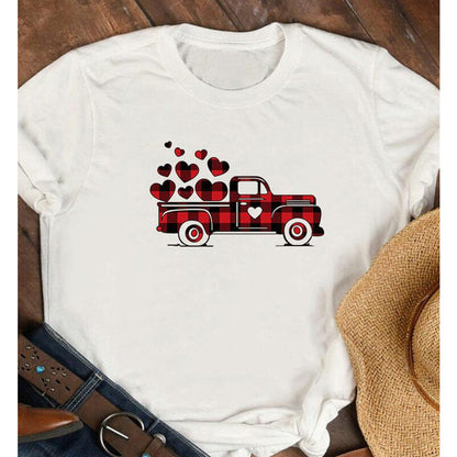 Valentine 'S Day T Shirts Couples T-shirt Casual Fashionable Short Sleeve