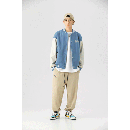 Valentine 'S Day Jacket Autumn Love Foam Baseball Jacket Men 'S Loose